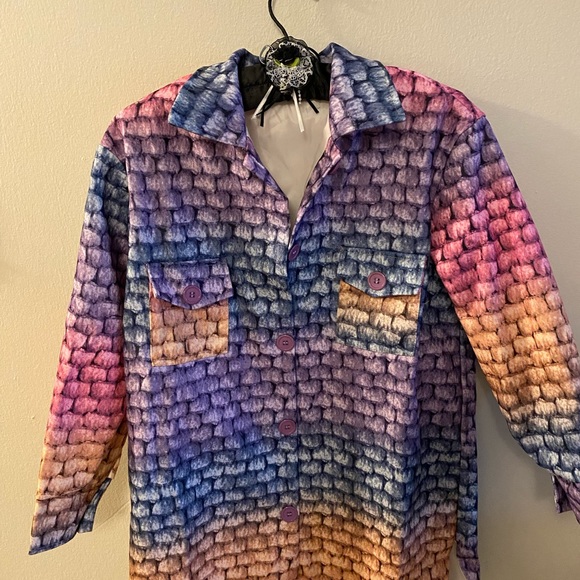 New multi color over cost button jacket - Picture 6 of 7